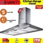 Range Hood 900mm Kitchen Canopy Stainless Steel 5-Layer Filter Rangehood 90cm