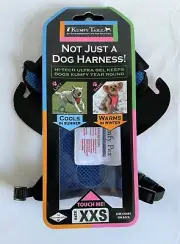 Kumfy Tailz Hi-Tech Warming Cooling Dog Harness Adjustable Royal Blue Size XXS