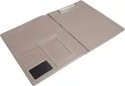 ERINGOGO Presentation Document Folder A4 Office File Folder Stainless Steel Clip Multi-Functional Document Organizer Great for School/Office