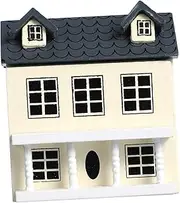 YARNOW 1:12 Scale Mini House Kit Wooden Furniture Scene Layout Christmas Dollhouse Decor Perfect Present for Boys and Girls