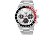 Lorus Chronograph RZ527AX9 White Dial Silver Stainless Steel Unisex Watch