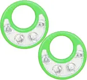 BESTonZON Handheld Tambourine Boys and Girls Music Toys 2pcs Plastic Percussion Instruments for Early Education