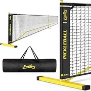 Fostoy Pickleball Net,18-Ply PE Nets,22FT Regulation Size Portable Pickleball Net, Weather Resistant Steady Metal Frame Pickle Ball Net System with Carrying Bag for Outdoor Indoor Driveway