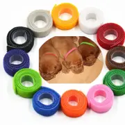 FIN Soft 12 Colors Whelping Puppy & Kitten ID Magic Tape Collar Bands, For Breeders