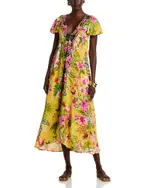 Johnny Was Eva Flutter Sleeve Dress