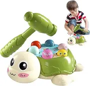 Whack Mole Game for Kids,Turtle Hammering and Pounding Toys | Educational Interactive Fun Whack Mole Game for Baby Girl Playtime Skill Development Activities