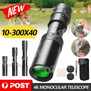 10-300X40 Zoom Telephoto lens Monocular foldable Telescope HD For Camping