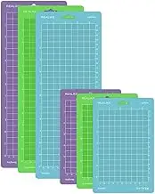 REALIKE Cutting Mat for Cricut Joy 4.5” X12” 4.5”X6.5” (StandardGrip, LightGrip, StrongGrip 6 Mats), Variety Adhesive Cutting mats for Cricut Joy Accessories