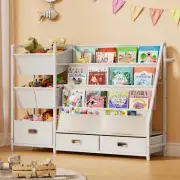 Kids Bookshelf and Toy Storage - Book Shelf for Kids Rooms, Toddler Bookshelves