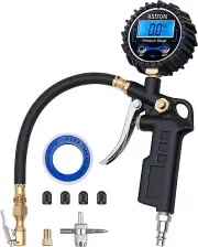 Heavy Duty Precision Digital Tire Pressure Gauge with Inflator: Accurate Reading