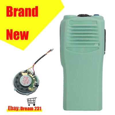 1x Green New replacement Front Housing Cover Case for CP200 Radio With Speaker
