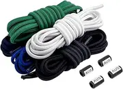 [Yakamoz] 5Pairs Elastic Shoe Laces, Universal No Tie Elastic ShoeLace for Sneakers, Fits All Adults & Kids Shoes