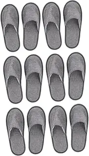 DONFAMDS 6pairs Portable Foldable Slippers Unisex Travel Footwear for Business Trips Hotels Home Use Lightweight Non- Design Convenient for Easy Carrying