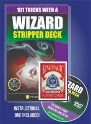 RED WIZARD STRIPPER DECK MAGIC TRICK COMPLETE CARD MAGIC KIT