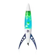 Liquid Motion Lamp | 14.5" Magma Lamp with Blue Liquid Green Wax | Space