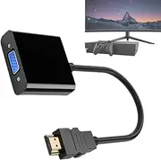 Computer Cable Adapters | Stable Converter Adapter Video Adapter | Multipurpose VGA to DisplayPort Adapter, Non-Bidirectional Monitor Adapter for Laptops, Notebooks