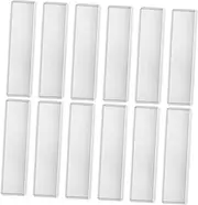 HONMEET Plastic Tag Holders 25pcs Index Card Pockets Adhesive Label Pockets for Easy Identification