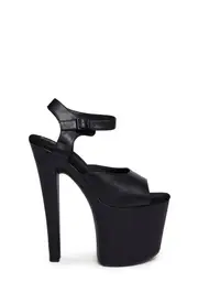 [XTRA by YRU] Demi 7.5 Platform Heels - Black