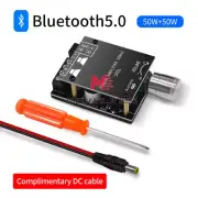 ZK-502L Mini Bluetooth 5.0 DC Amplifier Board Audio Digital Power 2x50W New