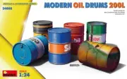 Model Dioramas Kit Mounting Modern Oil Drums 200L Kit 1:24 vehicles