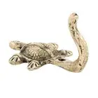3 Pcs Vintage Turtle Finish Heavy Duty Golden Antique Coat Rack Brass Wall Hooks