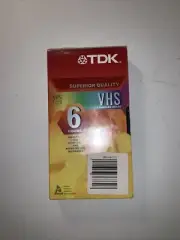 TDK VIDEO VHS VIDEO TAPE Quality TDK HS T-120 6 Hour Blank VHS Video Tapes - NEW
