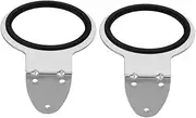 BESTYASH 2pcs Wall Mount Hair Dryer Rack Stainless Steel Hair Dryer Holder for Bathroom Salon Home Save Space Organized Elegant