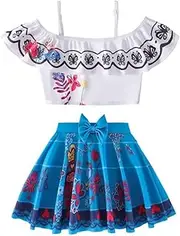 [DYZANOROKY] Kids' Swimsuit, Girls, Separate, 2-Piece Set, One-Piece Shorts, Junior Swimsuit, Cute Junior Girls, UV Protection, Quick Drying, Pool, Water Play, Beach Bathing 39.4 - 59.1 inches (100