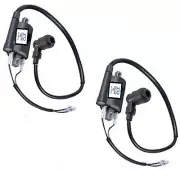 2x Ignition Coil + Spark Plug Boot Cap For Kawasaki KAF620 Mule 3000 2007-2008
