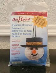 Uniek Quick Count Plastic Canvas Snowman Ornament Kit