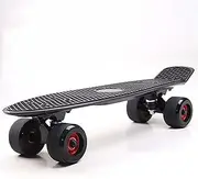 Retro Skateboard Mini Cruiser Plastic Board Perfect Complete Board Vintage Skateboard Suitable for Teenagers and Some Beginners and Experienced People