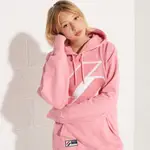 【SUPERDRY】女裝 帽T SY CODE LOGO CHE 粉