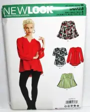 Tops Tunic Sleeve Variation Plus Size 8 10 12 14 16 18 20 New Look 0723 Uncut