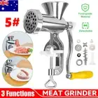 Manual Meat Grinder Mincer Stuffer Sausage Filler Maker Table Hand Kitchen Home