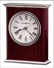 HOWARD MILLER Tabletop ALARM CLOCK "KENTWOOD" 645481 Rosewood Silver