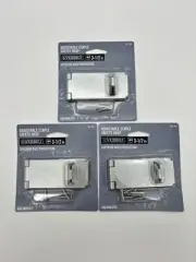 (3 PACK) Everbilt 3-1/2 in. Galvanized Steel Staple Safety Lock Hasp w/ Screws