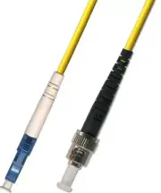 5M LC/ST Plenum 9/125 SIMPLEX SingleMode Fiber Patch Cable Yellow 16.4 Feet/ 5M