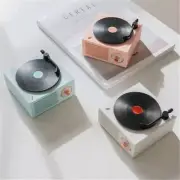 Retro Vinyl Record Bluetooth-compatible Speaker Rotating Record Player Stress