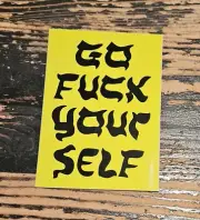 Supreme Go F Yourself Green Sticker Hologram SS17 + FREE SURPRISE