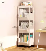 Joybos® 3-Tier Storage Shelf Rack With Brake 1pc