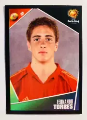 2004 Panini UEFA EURO Portugal # 88 Fernando Torres Spain rookie sticker Espana