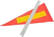 Totority 1 Set High Visibility Safety Flag Pole for Bicycles Go Karts and Lightweight and Durable Warning Flag Easy Installation for Enhanced Road Safety
