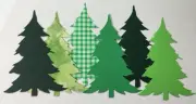 CHRISTMAS TREE Die-Cuts(4pc)Approx.3-1/4"x 4-1/2"Evergreen•Pine•Forest •Winter•