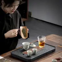 在飛比找蝦皮購物優惠-【汀和大福】小茶盤 陶瓷茶盤 仿石茶盤 茶盤 干泡盤  陶瓷