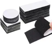 Jindizi Tape Heavy Duty, 36 Pack 3 Sizes Hook and Loop Strips with Adhesive S...