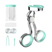 1 Set Contact Lens Aid Contact Lens Insertion And Remover Tool High Elasticity Silicone Center Axis Green