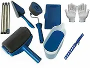10Pcs / Set Handle Paint Roller Pro Paint Brush Flocked Edger Wall Painting Tool