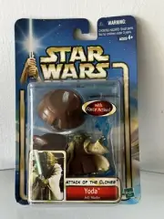 2002 Star Wars Attack Of The Clones Jar Jar Binks action figure NIP Sz 5”