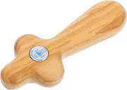 jojofuny Handheld Olive Wood Cross Portable Prayer Cross for Confirmation and Baptismal Ceremonies Unique Religious Ornament for Personal Reflection and Gifting