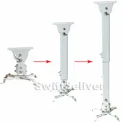 Tilt Swivel LCD DLP Projector Ceiling Mount Bracket Steel Height Adjustable cxr